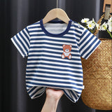 themeisles Children's Short-Sleeved T-shirt Cotton Girls' Summer Clothes Baby Children's Summer Clothing New Boys' Tops One Piece Dropshipping