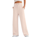 THEMEISLES  Cross-border  Women's Autumn Casual Loose Wide Leg Sports High Waist Pants Comfortable and Light