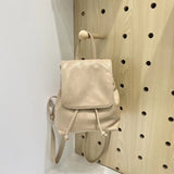 THEMEISLES Xiaohongshu Same Style Texture Small Retro American Brown Backpack New Ins Simple All-Match Shoulder Bag