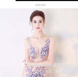 2025 Nightclub women's breast G219/sexy see-through dress evening lace hollow transparent deep V-neck long performance