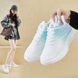 2025  ins Korean version of flying woven shoes  spring new student sports shoes fitness running casual shoes height increase FZ6608