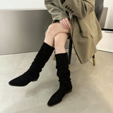 2025  Martin boots women's popular new niche pile knight boots Chelsea cowboy boots popular cool boots single boots long boots