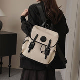 Autumn and Winter New Large Capacity Canvas Bag  Special-Interest Design Student Class Backpack Leisure Versatile Handbag