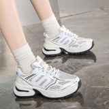 themeisles Summer New Women's Dad Shoes Thick Sole Increased Slim Fit Women's Shoes Breathable Celebrity Same Style Sneaker