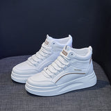 2025  spring new ins Korean version of thick-soled high-top little white shoes for women's tide students running casual board shoes for women SH888