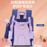 Children's Schoolbag Boy Elementary School Students Grade 1, 2, 3 to 6 Girls Super Light and Burden-Free Backpack Lightweight Spine-Protective Schoolbag