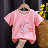 themeisles Children's Short-Sleeved T-shirt Cotton Girls' Summer Clothes Baby Children's Summer Clothing New Boys' Tops One Piece Dropshipping