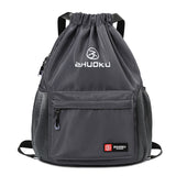 Cross-Border Trendy Leisure Sports Large Capacity Drawstring Backpack Travel Storage Bag Simple Drawstring Student Backpack