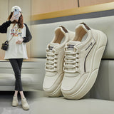 2025  spring little white shoes new Korean version ins female students platform heightening sports board shoes casual street shot SH506