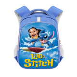 Cross-Border Stitch Cartoon Primary School Student Double-Layer Schoolbag Stitch Burden Reduction Large Capacity Spine-Protective Backpack