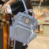 Japanese Ins Style Schoolbag Female Junior High School Student Good-looking Girls Backpack Simple Travel Korean Style Hand-Carrying Backpack