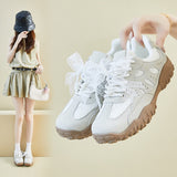 2025  ins Korean version of German training women  summer mesh breathability increase new student running sports casual shoes L0802
