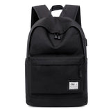 New Backpack Trendy Men Backpack Casual Canvas Minimalism Korean Backpack Large Capacity Middle School Student Schoolbag Wholesale