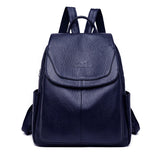 Fashion Backpack Female  New Versatile Large Capacity Soft Leather Backpack Bag Student Schoolbag Outdoor Travel Ladies Bag