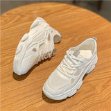 Popular Platform Dad Shoes Female  New Summer Breathable Mesh Surface Shoes Ins Trendy White Casual Women's Sports Shoes