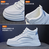 2025  spring new ins Korean version of thick-soled high-top little white shoes for women's tide students running casual board shoes for women SH888
