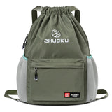 Cross-Border Trendy Leisure Sports Large Capacity Drawstring Backpack Travel Storage Bag Simple Drawstring Student Backpack