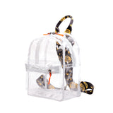 Factory New Transparent Bag Cross-Border Waterproof PVC Backpack Spring and Summer Travel Girls Mini Schoolbag