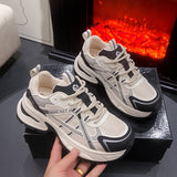 themeisles Summer New Women's Dad Shoes Thick Sole Increased Slim Fit Women's Shoes Breathable Celebrity Same Style Sneaker