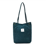 themeisles  Fashion Outdoor Leisure Shopping Bag Shoulder Bags Women New Corduroy Canvas Bag Girl Travel Party Organizer with Button Handbag