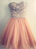 tmallworld Pearl Pink Lovely Sparkle Prom Dresses, Homecoming Dresses , Party Dresses for Teen