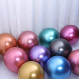 10pcs, Metal Color Latex Balloon, Wedding Day Party Balloon, Christmas Decor, Metal Color Balloons, Birthday Thanksgiving New Year Decoration Supplier, Photo Ballon, Party Ballon, Birthday Ballon, Birthday Decoration, Aesthetic Room Decor