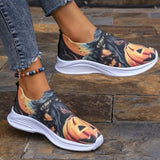themeisles - Yellow Casual Sportswear Daily Patchwork Printing Round Comfortable Shoes