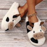 themeisles - White Casual Living Patchwork Round Comfortable Shoes