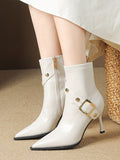 themeisles Split-Joint Pointed-Toe Pumps Boots