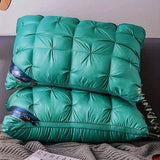 2pcs Twisted flower star hotel high and low pillow, home non-collapse cervical pillow core, washable pillow core, outdoor camping pillow