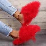 themeisles - Red Casual Living Patchwork Solid Color Round Keep Warm Comfortable Shoes