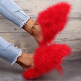 themeisles - Red Casual Living Patchwork Solid Color Round Keep Warm Comfortable Shoes