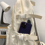 1pc Durable High School Backpack - Large Capacity Computer Compartment - Designed for Junior, Senior High & College Students - Stylish, Comfortable, Multiple Pockets