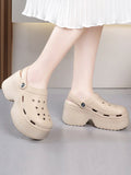 themeisles Hollow Slippers Platform Shoes Sandals Crocs