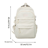 1pc Durable High School Backpack - Large Capacity Computer Compartment - Designed for Junior, Senior High & College Students - Stylish, Comfortable, Multiple Pockets