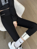themeisles Casual Skinny Leg Keep Warm Solid Color Leggings