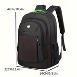 Classic Solid Colour Backpacks - Robust & Waterproof with Multiple Zippers and Adjustable Straps for Ultimate Portability and Convenience