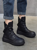 themeisles Original Irregular Casual Zipper Booties