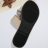 themeisles - Deep Blue Casual Patchwork Solid Color Round Comfortable Shoes