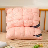 2pcs Twisted flower star hotel high and low pillow, home non-collapse cervical pillow core, washable pillow core, outdoor camping pillow