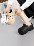 themeisles Hollow Slippers Platform Shoes Sandals Crocs