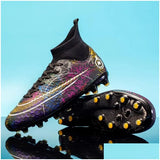 Soccer Shoes Fg/Tf Society Mens Football Boots Grass Anti-Slip Outdoor Training Cleats Futsal Sneakers Children Sports Footwear 240611 Dhroi