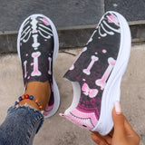 themeisles - Purple Casual Patchwork Printing Round Comfortable Out Door Shoes