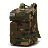 45L Large Capacity Travel Backpack for Men - Spacious 3-Day Pack with DIY Molle System, Fits 17 Inch Laptop, Durable Nylon Material, Hand Washable, Ideal for Travel, Work, Camping, Hunting, Hiking, Sports