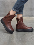 themeisles Original Irregular Casual Zipper Booties