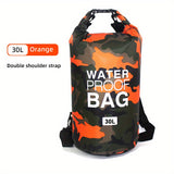1pc Versatile Waterproof Dry Bag - Dual-Size, Quick-Seal Closure, with Wet/Dry Separation Compartment - Ideal for Kayaking, Hiking & Water Sports