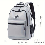 1pc Trendy Casual Backpack - Perfect for School Students & Adventure-Ready Travel - Durable Outdoor Sports Backpack with Stylish Design & Practical Storage