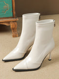 themeisles Split-Joint Pointed-Toe Pumps Boots