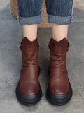 themeisles Original Irregular Casual Zipper Booties