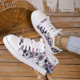 themeisles - Halloween Yellow Casual Daily Patchwork Printing Round Comfortable Shoes
